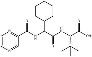 (2S)-2-環(huán)己基-N-(2-吡嗪基羰基)甘氨酰-3-甲基-L-纈氨酸, 402958-96-7, 結(jié)構(gòu)式