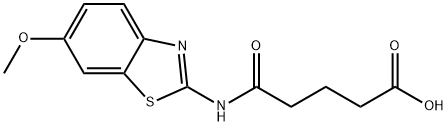 4-(6-METHOXY-BENZOTHIAZOL-2-YLCARBAMOYL)-BUTYRIC ACID Structure