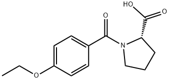 1-(4-ETHOXY-BENZOYL)-PYRROLIDINE-2-CARBOXYLIC ACID Struktur