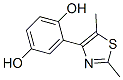 1,4-Benzenediol, 2-(2,5-dimethyl-4-thiazolyl)- (9CI) Struktur