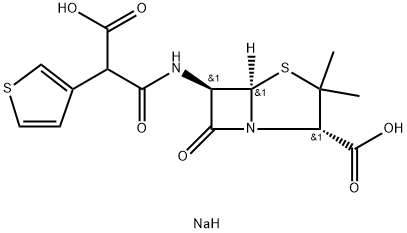 Ticarcillin disodium salt Struktur