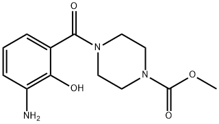 Methyl 4-(3-aMino-2-hydroxybenzoyl)piperazine-1-carboxylate Structure