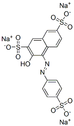 3-羥基-4-[(4-磺苯基)偶氮]-2,7-萘磺酸二鈉, 50880-65-4, 結(jié)構(gòu)式