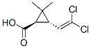 (1R,3S)-3-(2,2-dichloroethenyl)-2,2-dimethyl-cyclopropane-1-carboxylic acid Struktur
