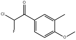 Ethanone, 2-chloro-2-fluoro-1-(4-methoxy-3-methylphenyl)- (9CI) Struktur