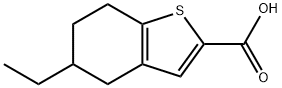 Benzo[b]thiophene-2-carboxylic acid, 5-ethyl-4,5,6,7-tetrahydro- (9CI) Struktur