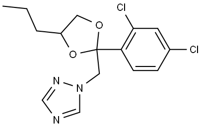 1-((2-(2,4-Dichlorphenyl)-4-pro-pyl-1,3-dioxalan-2-yl)methyl)-1H-1,2,4-triazol