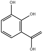 1,2-Benzenediol, 3-(1-hydroxyethenyl)- (9CI) Struktur