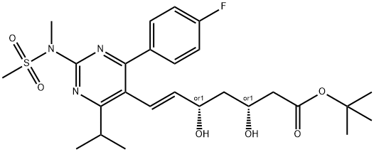 ent-Rosuvastatin tert-Butyl Ester Struktur