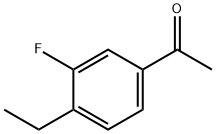 Ethanone, 1-(4-ethyl-3-fluorophenyl)- (9CI) Struktur