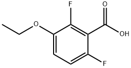 Benzoic acid, 3-ethoxy-2,6-difluoro- (9CI) Struktur