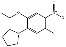 1-(2-ethoxy-5-methyl-4-nitrophenyl)pyrrolidine Struktur