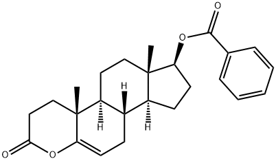 (17β)-17-(Benzoyloxy)-4-oxaandrost-5-en-3-one Struktur