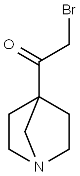 Ethanone, 1-(1-azabicyclo[2.2.1]hept-4-yl)-2-bromo- (9CI) Struktur