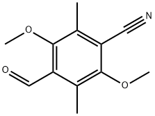 Benzonitrile, 4-formyl-2,5-dimethoxy-3,6-dimethyl- (9CI) Struktur