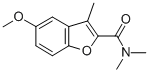 2-Benzofurancarboxamide, 5-methoxy-N,N,3-trimethyl- Struktur