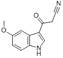 3-(5-METHOXY-1H-INDOL-3-YL)-3-OXOPROPANENITRILE Struktur