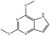 2,4-DiMethoxy-5H-pyrrolo[3,2-d]pyriMidine Struktur