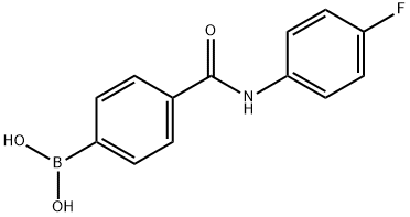 4-(4-FLUOROPHENYL)AMINOCARBONYLPHENYLBORONIC ACID Struktur