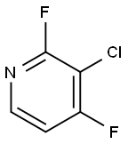 3-Chloro-2,4-difluoropyridine Struktur