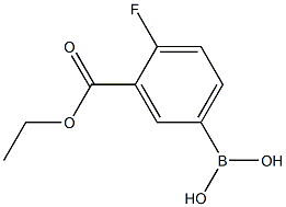 3-ETHOXYCARBONYL-4-FLUOROPHENYLBORONIC ACID Structure