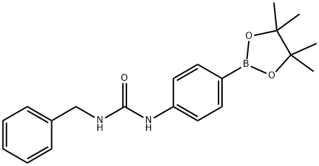 4-[(BENZYLCARBAMOYL)AMINO]BENZENEBORONIC ACID, PINACOL ESTER 98%4-(3-BENZYLUREIDO)BENZENEBORONIC ACID, PINACOL ESTER Structure