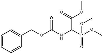 (+/-)-BENZYLOXYCARBONYL-ALPHA-PHOSPHONOGLYCINE TRIMETHYL ESTER Struktur