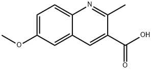 6-METHOXY-2-METHYLQUINOLINE-3-CARBOXYLIC ACID Struktur