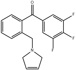 2'-(3-PYRROLINOMETHYL)-3,4,5-TRIFLUOROBENZOPHENONE Struktur