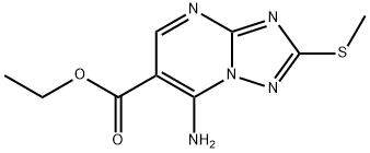 ETHYL 7-AMINO-2-(METHYLTHIO)[1,2,4]TRIAZOLO[1,5-A]PYRIMIDINE-6-CARBOXYLATE price.