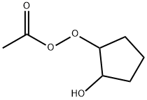 Ethaneperoxoic acid, 2-hydroxycyclopentyl ester (9CI) Struktur