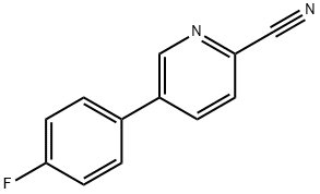 5-(4-FLUOROPHENYL)PYRIDINE-2-CARBONITRILE Struktur