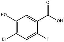 4-Bromo-2-fluoro-5-hydroxybenzoic acid Structure