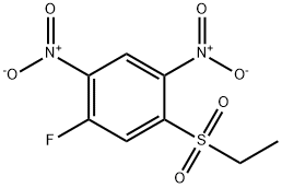 1-(ethylsulfonyl)-5-fluoro-2,4-dinitrobenzene Struktur