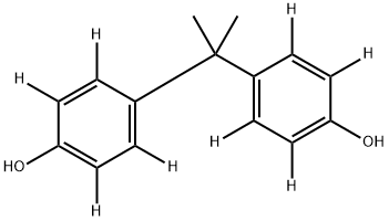 ビスフェノールA-2,2′,3,3′,5,5′,6,6′-D8 化學構造式