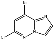 8-BROMO-6-CHLOROIMIDAZO[1,2-B]PYRIDAZINE Struktur