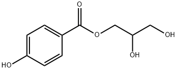 2,3-DIHYDROXYPROPYL 4-HYDROXYBENZOATE, 93778-15-5, 結構式