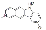 9-methoxy-2,5,11-trimethyl-6H-pyrido[4,3-b]carbazolium iodide         Struktur
