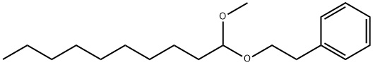 [2-[(1-methoxydecyl)oxy]ethyl]benzene Struktur