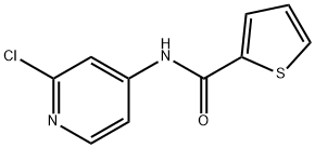 N-(2-氯吡啶-4-基)噻吩-2-甲酰胺, 943408-95-5, 結(jié)構(gòu)式
