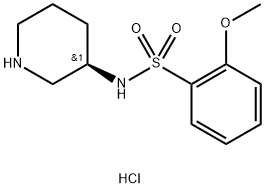 (R)-2-Methoxy-N-piperidin-3-yl-benzenesulfonamide hydrochloride Struktur