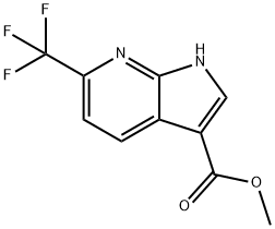 6-(三氟甲基)-1H-吡咯并[2,3-B]吡啶-3-羧酸甲酯, 952182-21-7, 結(jié)構(gòu)式