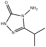 4-氨基-3-異丙基-1,2,4-三唑啉-5-酮, 96240-10-7, 結(jié)構(gòu)式