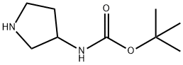 3-(Boc-氨基)吡咯烷, 99724-19-3, 結構式