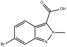 6-Bromo-2-methyl-2H-indazole-3-carboxylic acid Struktur