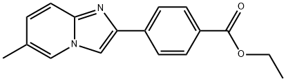 2-[4-(Ethoxycarbonyl)phenyl]-6-methyl-imidazo[1,2-a]pyridine Struktur