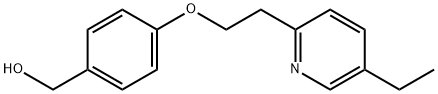 4-[2-(5-Ethyl-2-pyridinyl)ethoxy]benzenemethanol Struktur