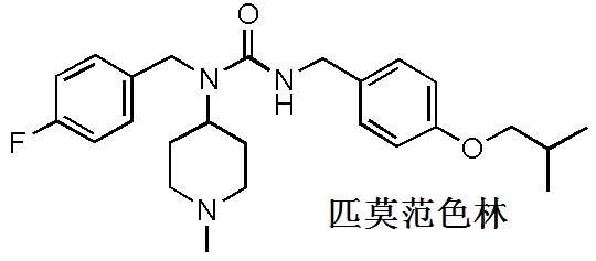 匹莫范色林 化學結(jié)構式