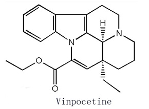 the structural formula of vinpocetine