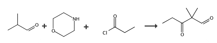 2,2-二甲基-3-氧代戊醛的合成路線